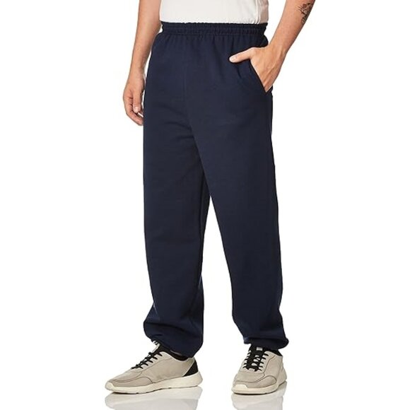 Unisex Gildan Large Navy-Blue Sweatpants - Picture 1 of 2
